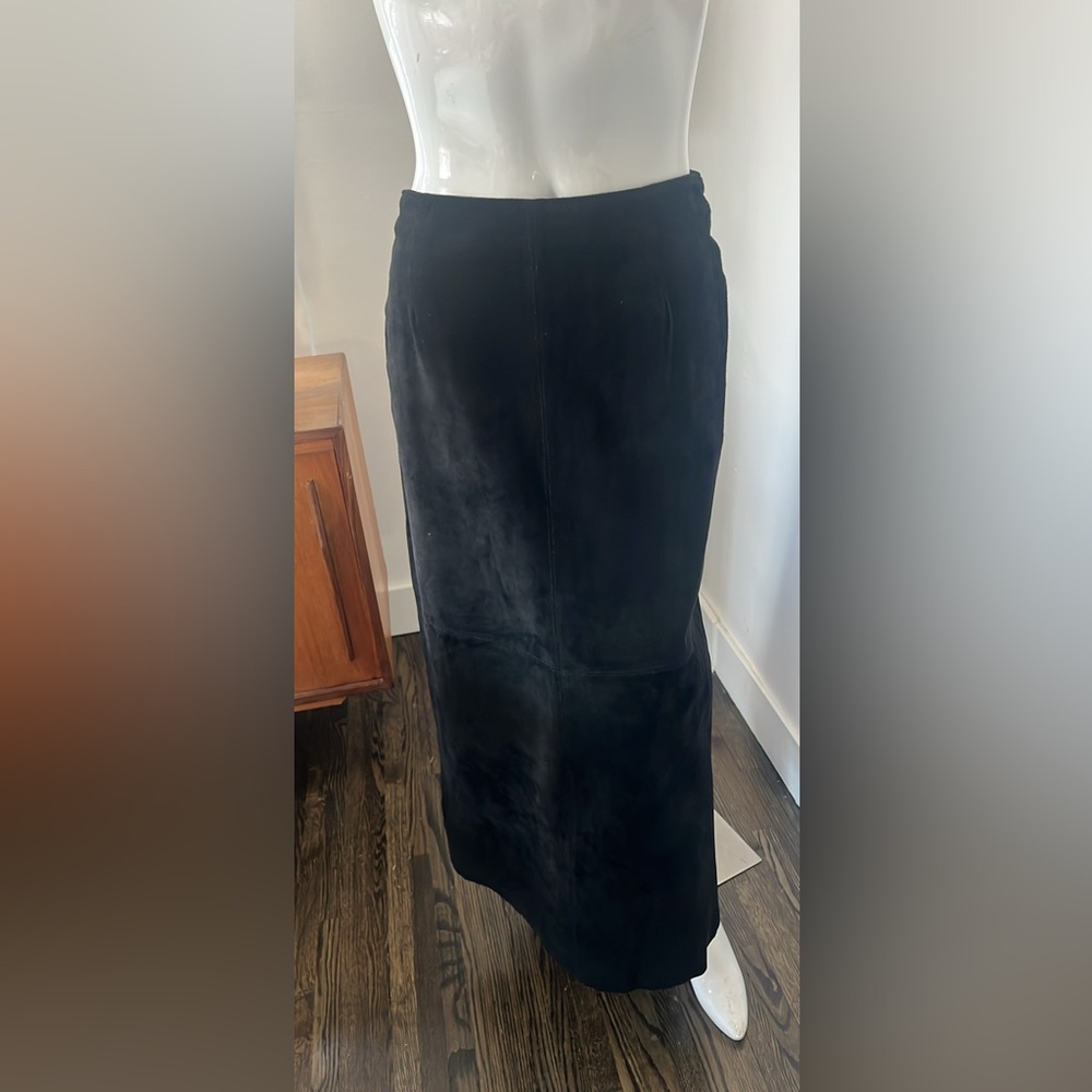 Danier Black Washable Suede Skirt
